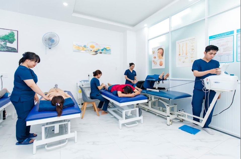 Modern physiotherapy treatment room with advanced rehabilitation equipment at our Surat clinic